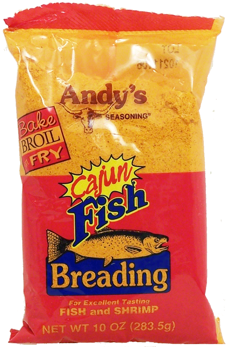 Andy's  cajun fish breading; bake, broil & fry; for fish and shrimp Full-Size Picture